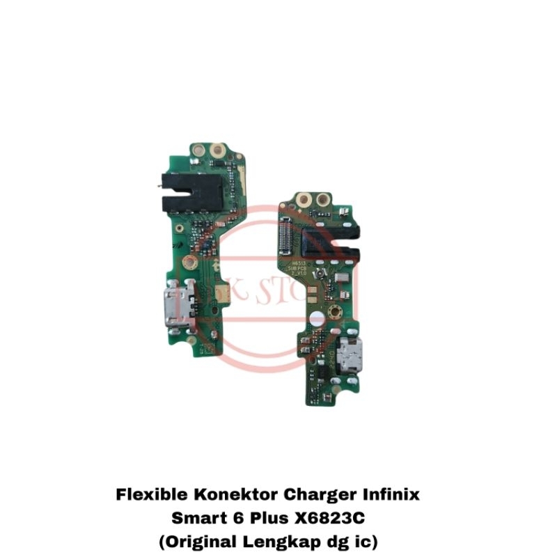 Flexible Konektor Charger Infinix Smart 6 Plus X6823C Papan Con Cas Original