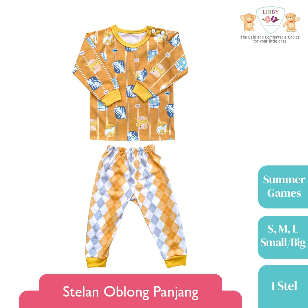 LIBBY Stelan Oblong Panjang Motif Summer Games (1 stel)