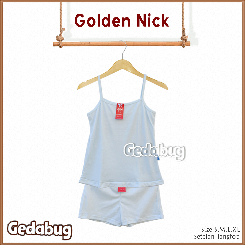 Setelan Tangtop Golden Nick SK 002 Tali KECIL| Setelan Daleman dewasa Tali kecil Lembut | Gedabug