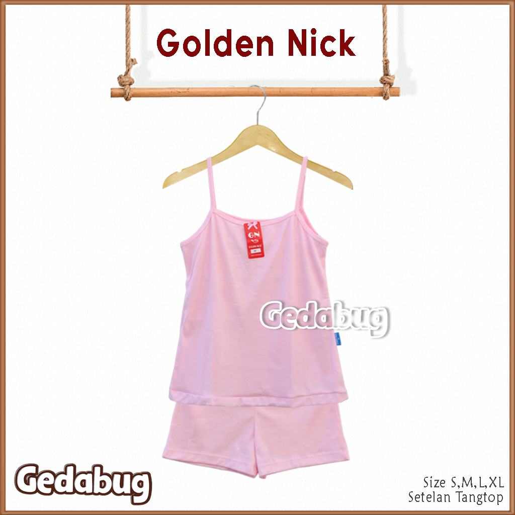 Setelan Tangtop Golden Nick SK 002 Tali KECIL| Setelan Daleman dewasa Tali kecil Lembut | Gedabug