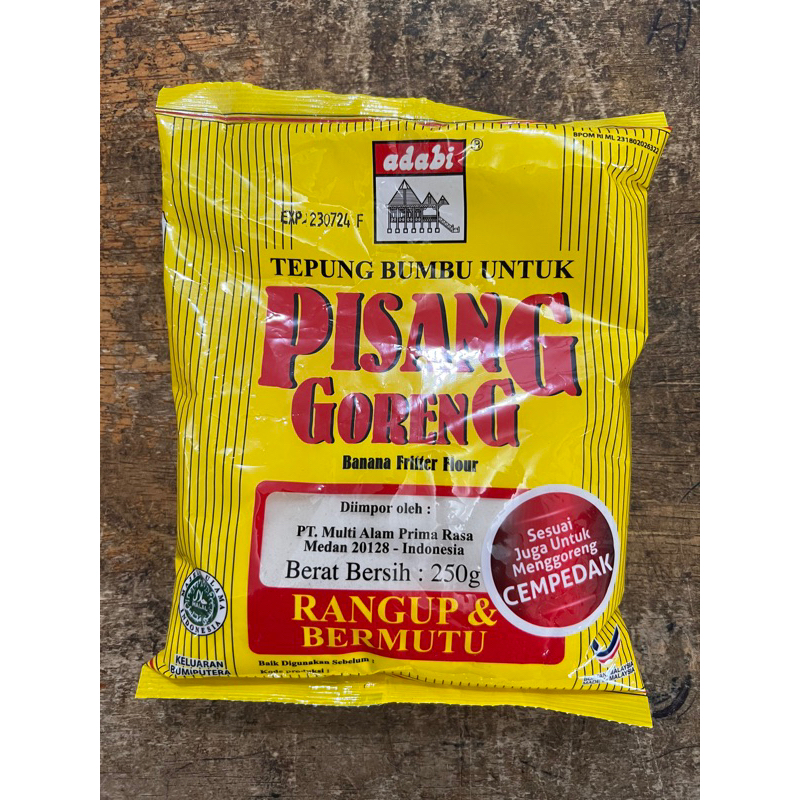 

Tepung Pisang Goreng Adabi 250 gr