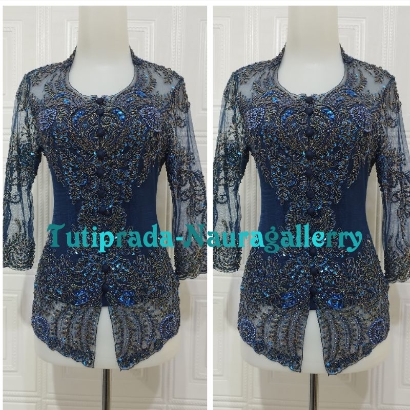 atasan kebaya Payet pesta dan wisuda tangan 7/8 nude + longtorso TERMURAH bisa COD