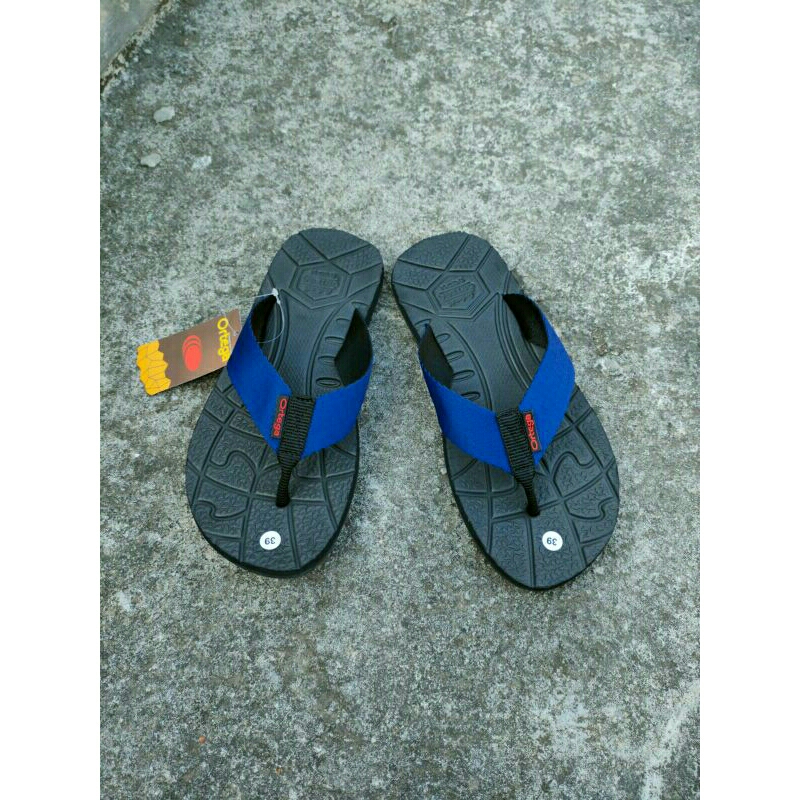 sandal japit original ortega anti jebol putus nglupas garansi 1bln biru