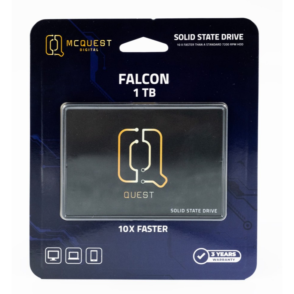 MCQuest Digital Falcon SSD 1TB Sata 3 - SSD 1 TB 2,5inch