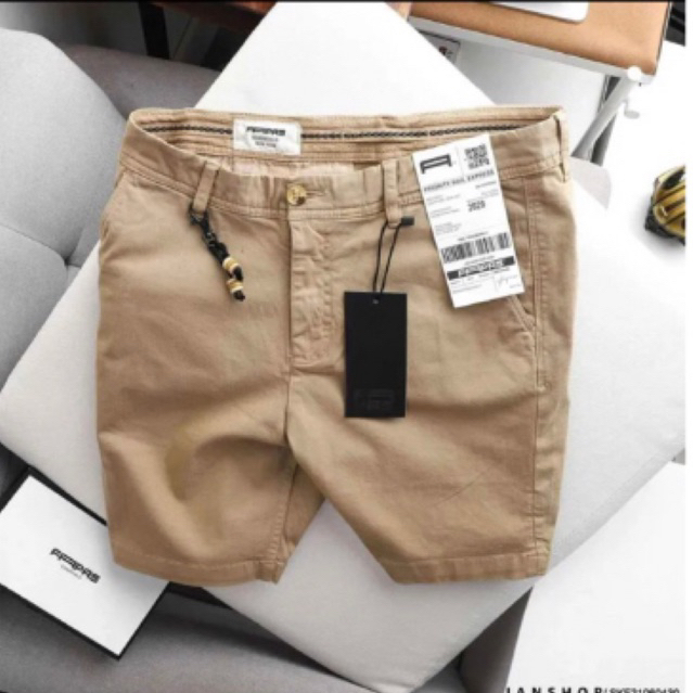 Celana Pendek Chino Pria Catton Stretch Slim Fit Premium Bahan adem