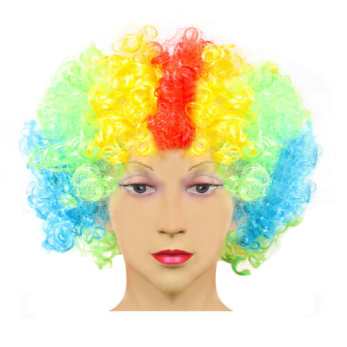 Party Warna Warni Rambut Palsu keribo / Wig Kribo keriting/ Wig Badut Badut / Wig Cosplay Costplay