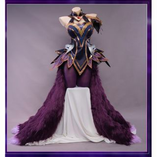 UWOWO League of Legend Cosplay Ahri Costume LOL Coven Ahri Costume Halloween Christmas Costume  Witch Women Dress