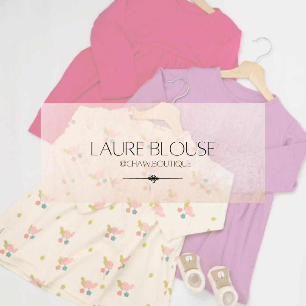 Laure Blouse/Baju Mengaji Anak Perempuan Tunik/Tunik Anak Perempuan umur 5-7 tahun/Baju Tangan Panja