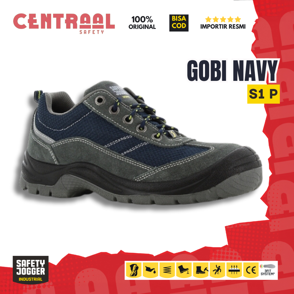 Safety Jogger Gobi Navy / Sepatu Safety Jogger