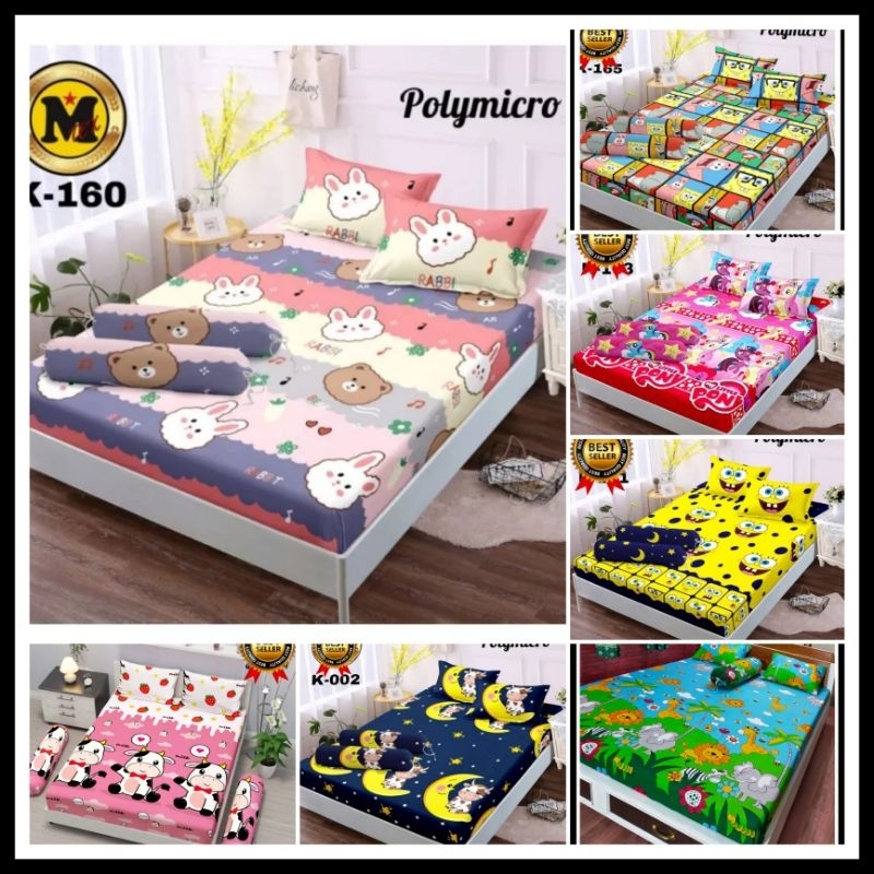 (PROMO) SPREI HOMEMADE KARAKTER 180x200 dan 160 x 200 MURAH HALUS LEMBUT