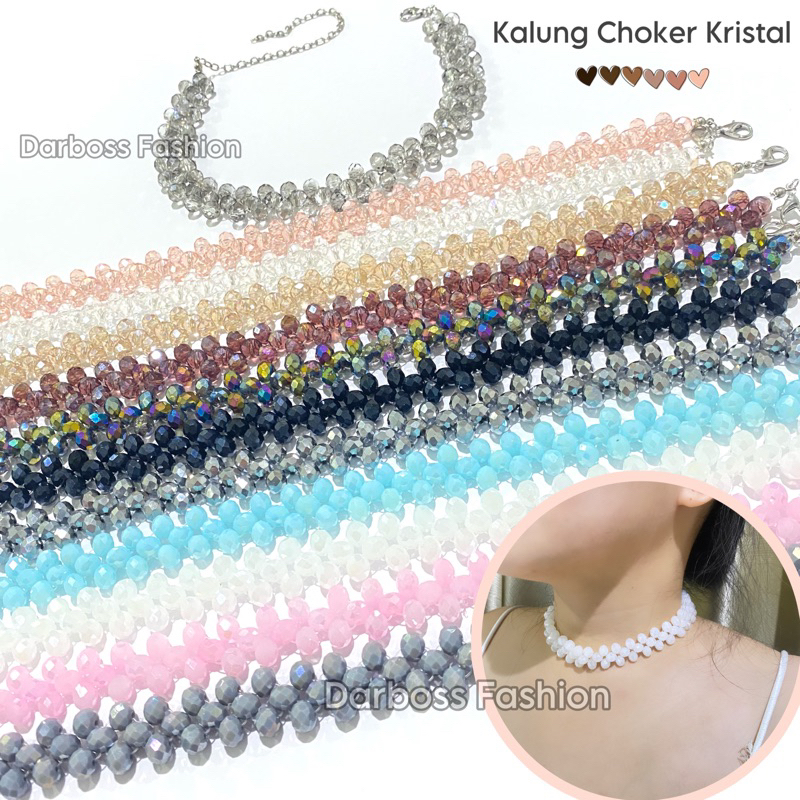 Kalung Choker Kristal / Coker / Necklace / kalung kristal premium / Chocker Crystal Premium / Coker ceko / Kalung Anya Geraldine / kalung Dj Katy Butterfly