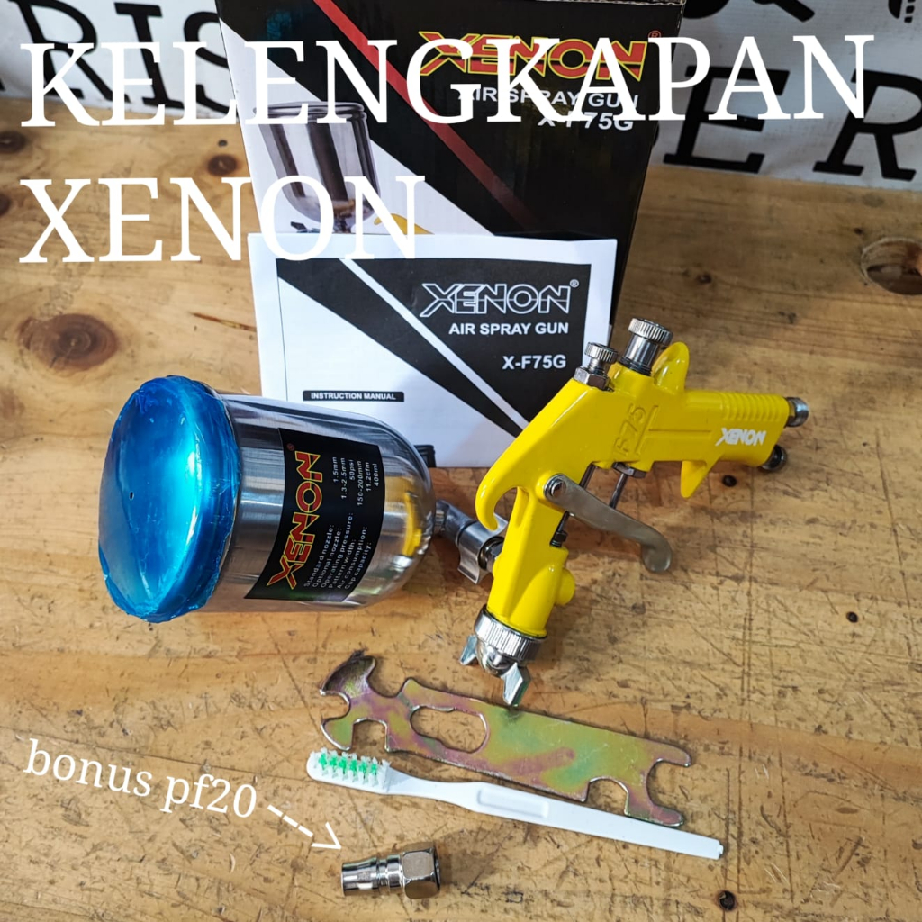 semprotan cat spray gun F75G F75 tabung atas 400ml