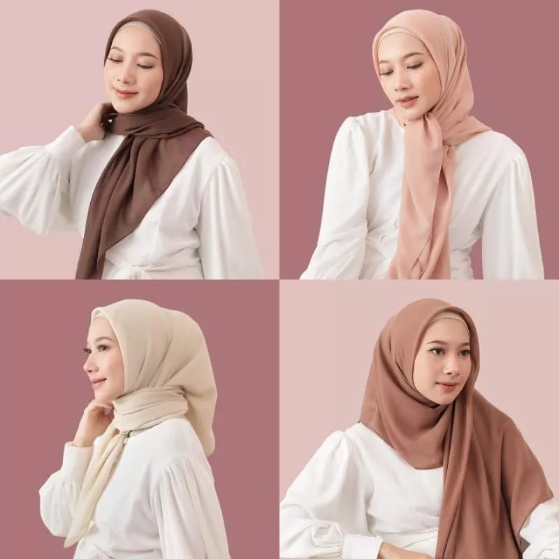 Pashmina Ceruty Babydoll / Pashmina Polos Ceruty