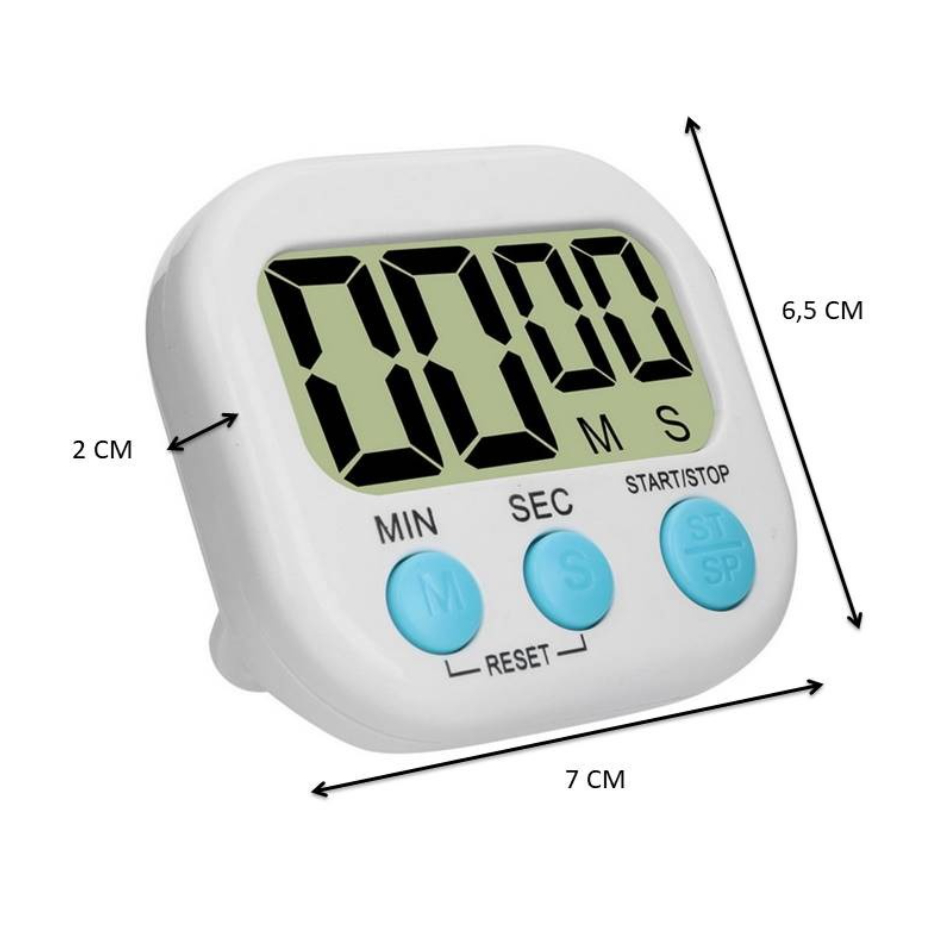 Digital Kitchen Timer Alarm Dapur Masak Clock Stopwatch Jam Digital