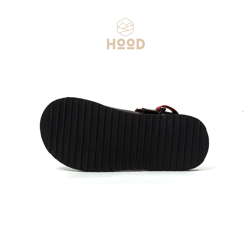 HOOD X HOODJAS Footwear - Sandal Gunung Traveling Anti Slip Anak Laki Laki Perempuan Unisex Maroon