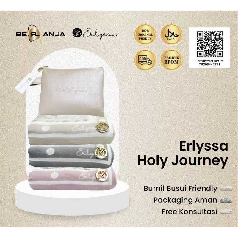 ERLYSSA SCARF HOLY JOURNEY || SCARF PREMIUM || HIJAB ERLYSSA || HIJAB SEGIEMPAT || COD