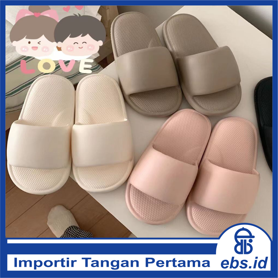 𝐄𝐁𝐒 ✅ SA035 Sandal Wanita Empuk Eva Rumah Bentuk Polos Warna Simple Lucu Sendal Motif Ringan Empuk Santai Import Murah COD