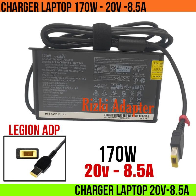 Adapter Charger Laptop Lenovo P50 P51 P52 P70 P53 20QN 20QQ P71 20HK 20HL P73 20QR 20QS