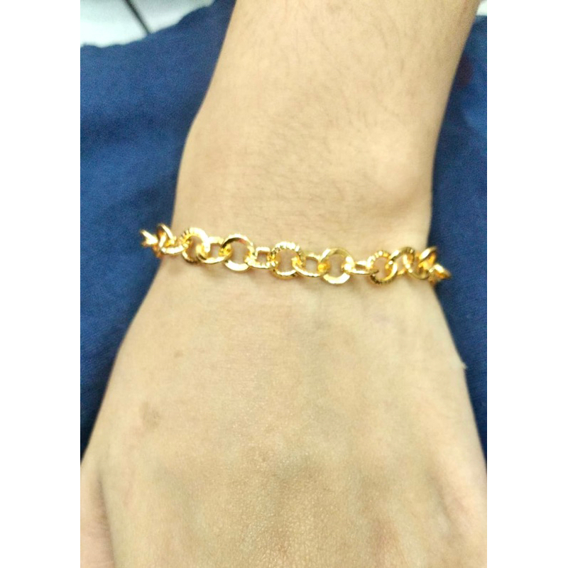 Gelang rante nory //gelang tangan lapis emas // perhiasan pengganti emas //gelang