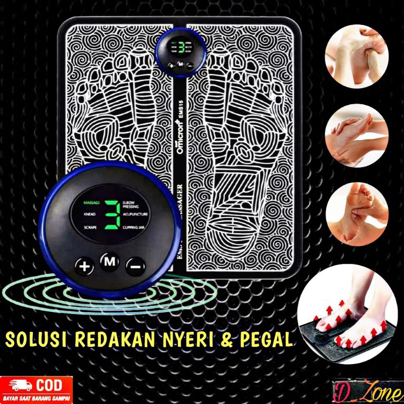 Alat Pijat Kaki Elektrik EMS Foot Massager USB 6 Mode