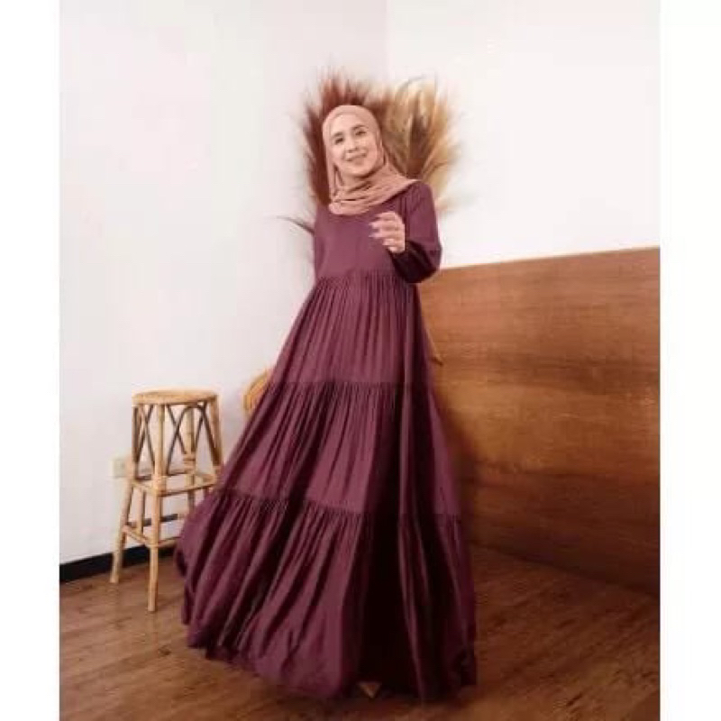 Hanum dress premium /dress polos/ dress busui /dress rayon /homey dress /COD
