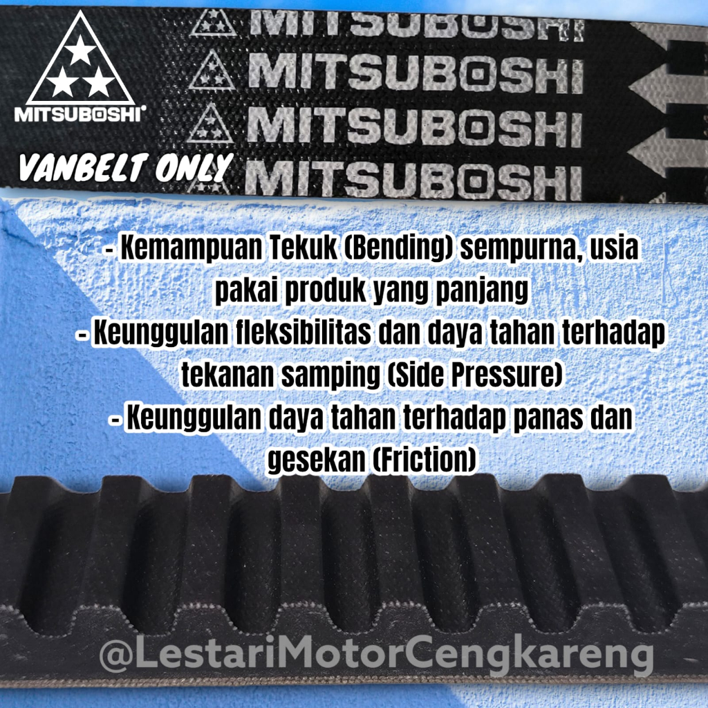 VANBELT V-BELT BEAT FI ESP POP STREET VARIO 110 ESP K44 MITSUBOSHI