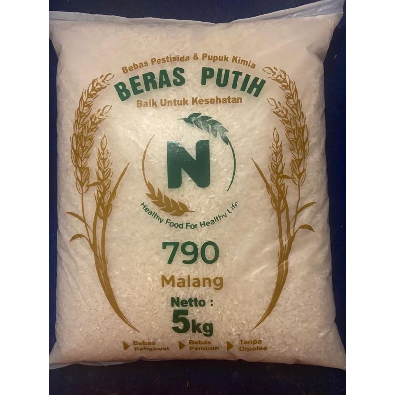 

Beras putih Non Pestisida dan Pupuk Kimia | Netto 5 kg | Varietas IR 64| Beras diabetes| Beras Diet