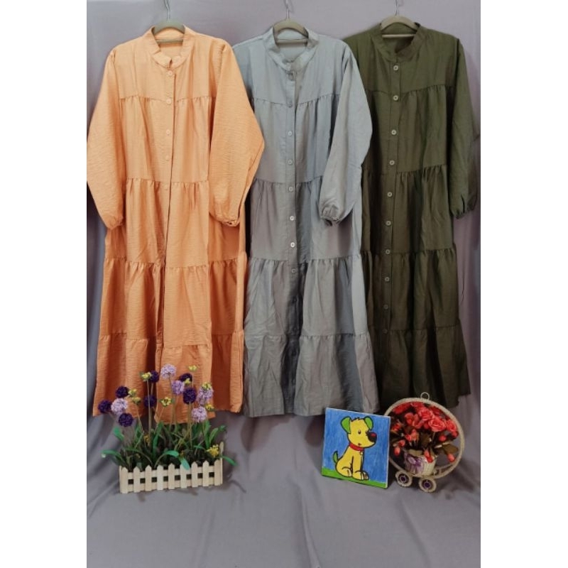 Long Dress/Baju Muslim/Baju Lebaran/Busui Friendly/