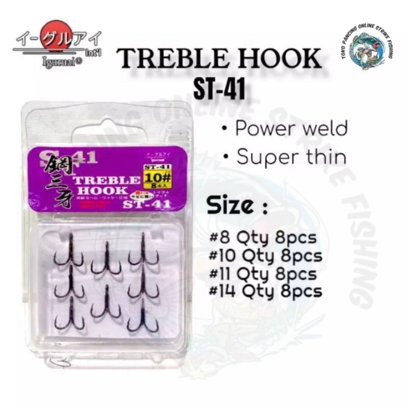 KAIL PANCING TREBLE HOOK IGURUAI ST-41