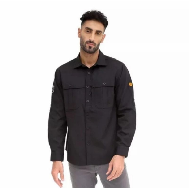 kemeja ambition tropic black borneo