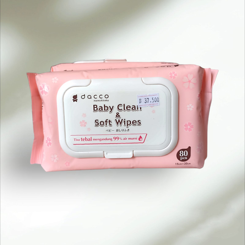 Dacco Wipes Baby Clean &amp; Soft Wipes / Tissue Basah Bayi