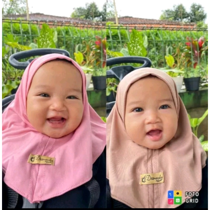 HIJAB BAYI NEWBORN ( 1-5 BULAN )