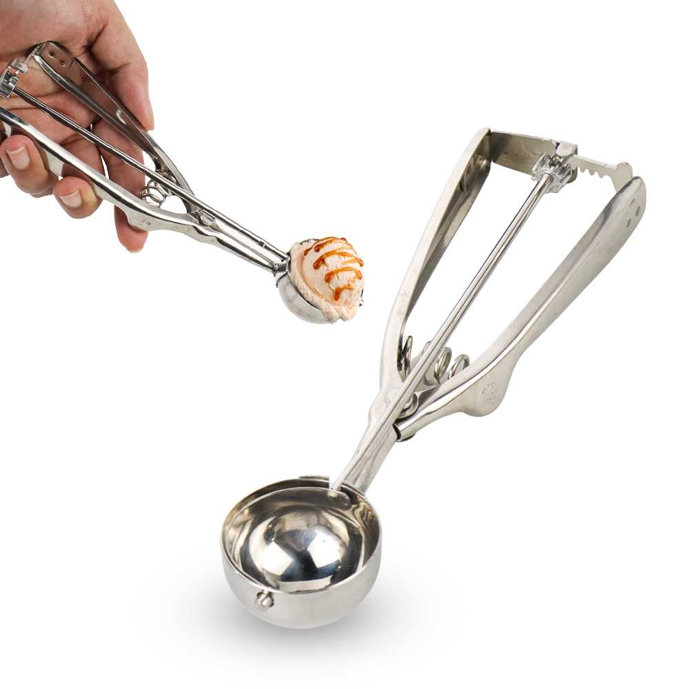 Houseeker Sendok Takar Es Krim Ice Cream Scoop Stainless steel 4 Cm