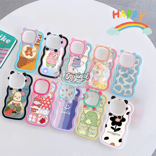 OR1043 CASE SOFTCASE CASING JELLY MOTIF GAMBAR SMILE WAVE 5D OPPO A55 A57 2022