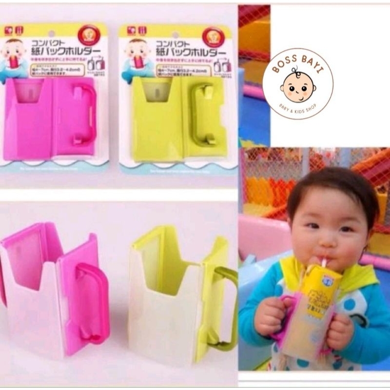 BOSS BAYI - Baby Holder | Milk Holder | Pegangan Susu Kotak / Minuman Kemasanuntuk Bayi Anak