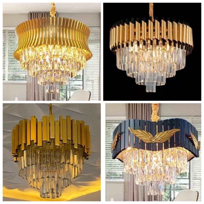 Lampu Gantung Kristal Minimalis 40 Cm