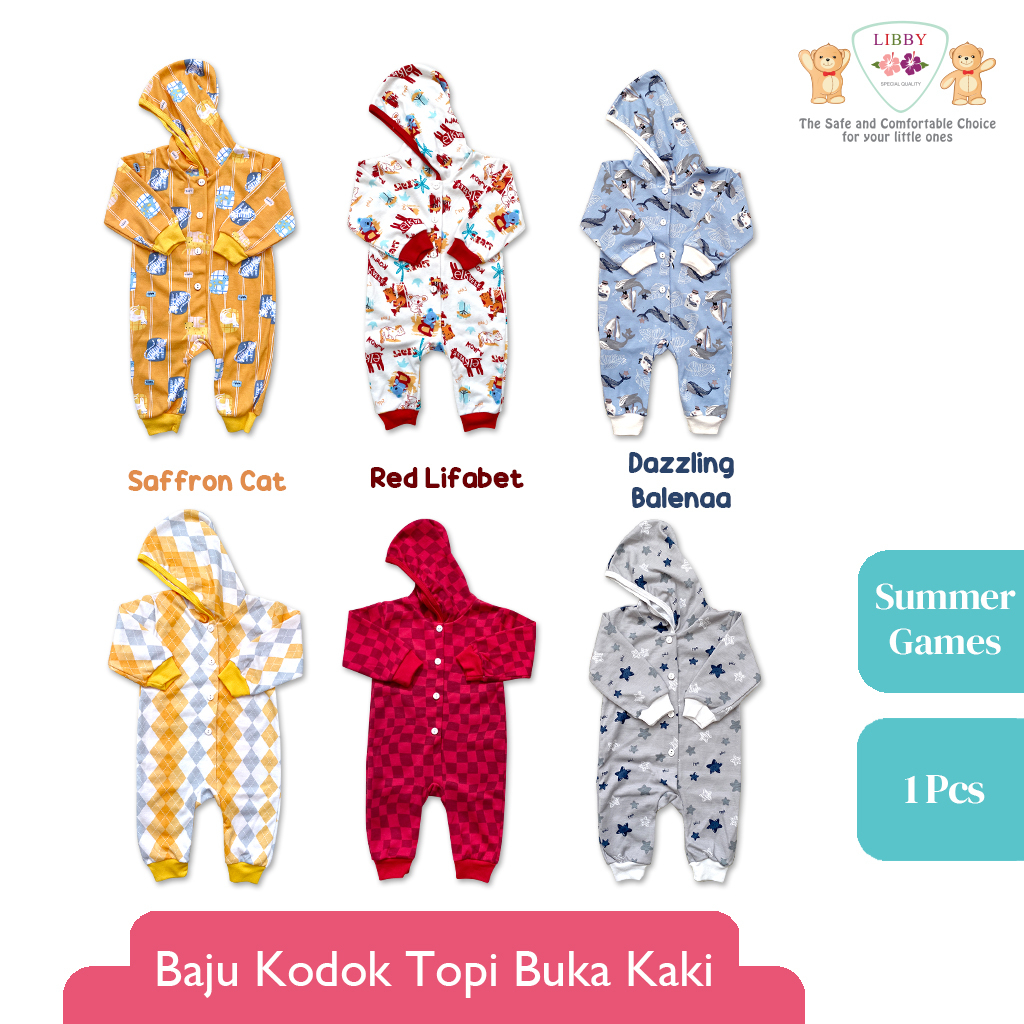 [Size Newborn NB] Libby Summer Games Jumper Topi Buka Kaki