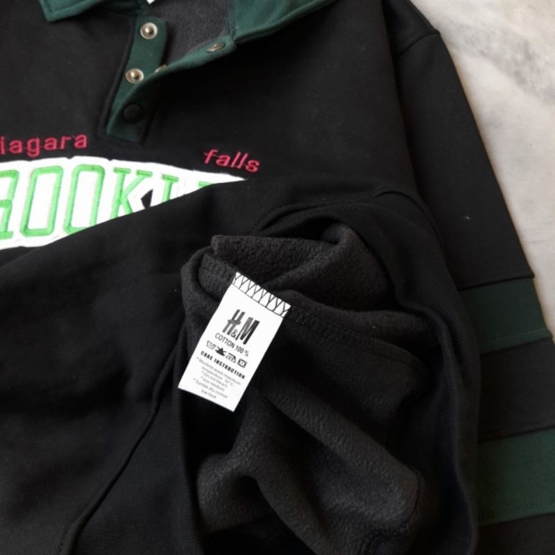 Sweater Hoodie H&amp;M Jurassic Park Full Tag &amp; Lebel Premium RUGBY H&amp;M BROOKLYN