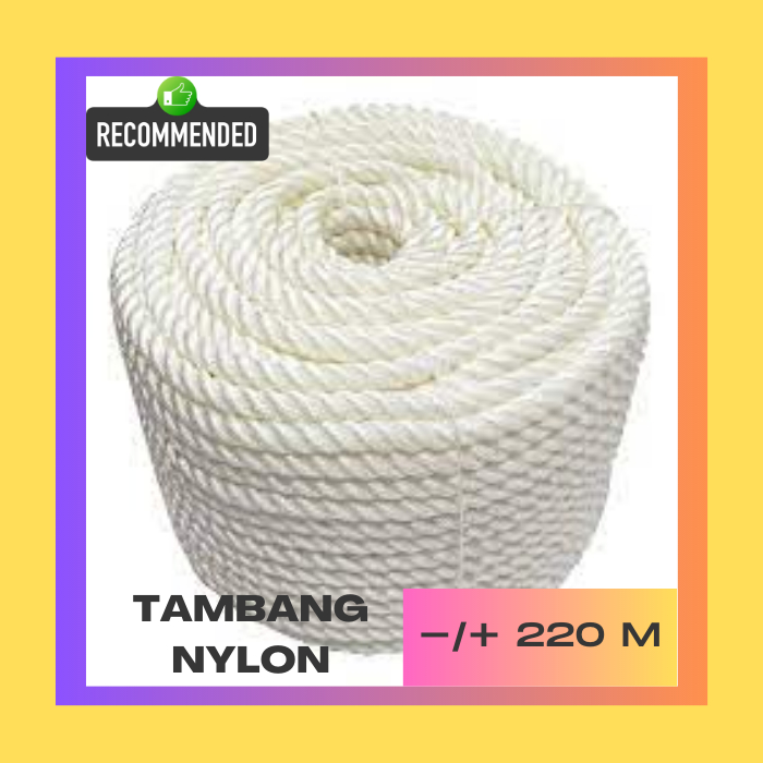 Tambang Nylon 12mm -/+ 220mtr Tali Tambang PP Multi