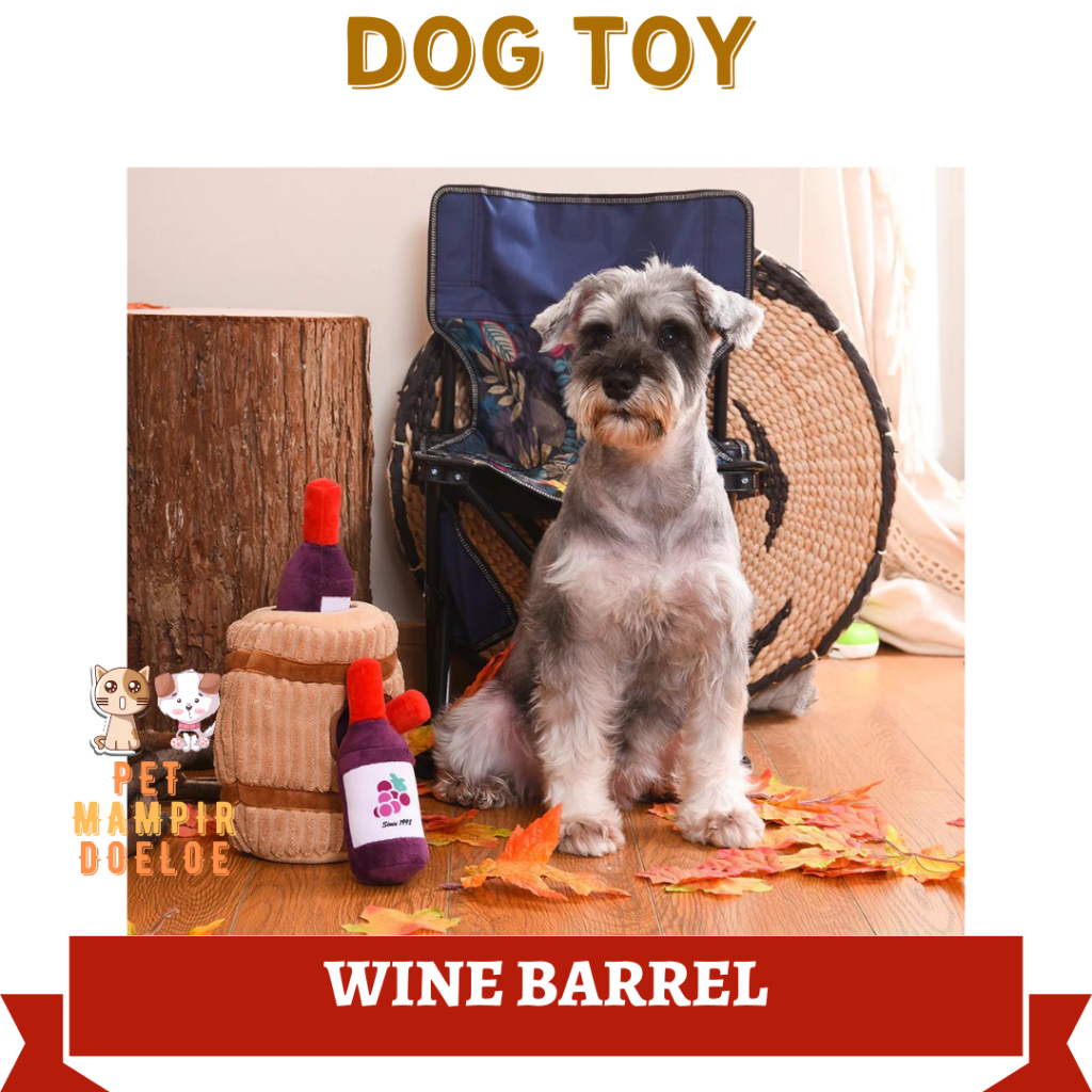 Mainan Anjing WINE BARREL
