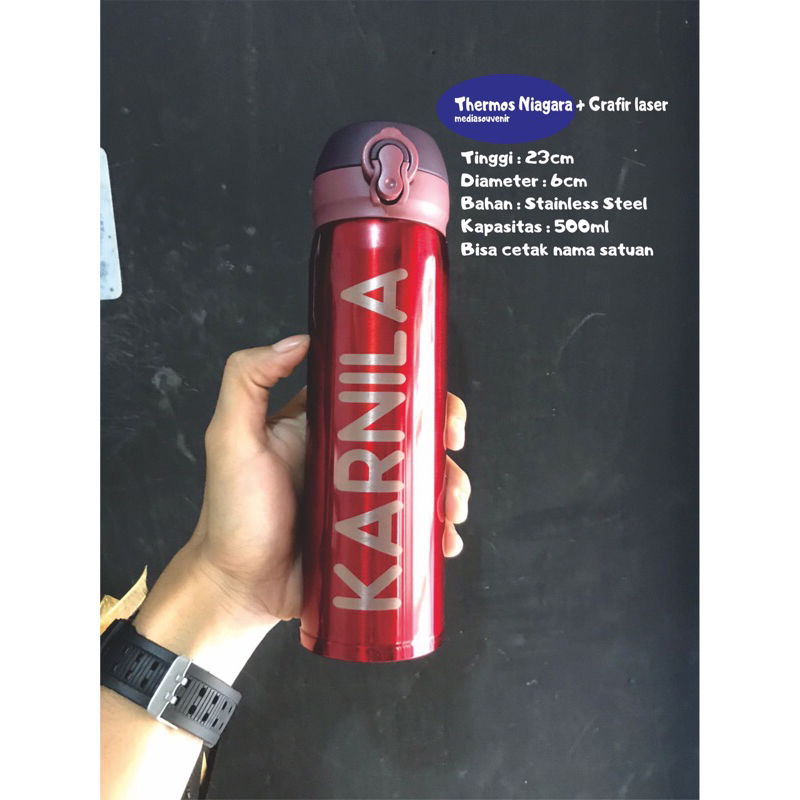 Thermos Stainless + Custom Grafir