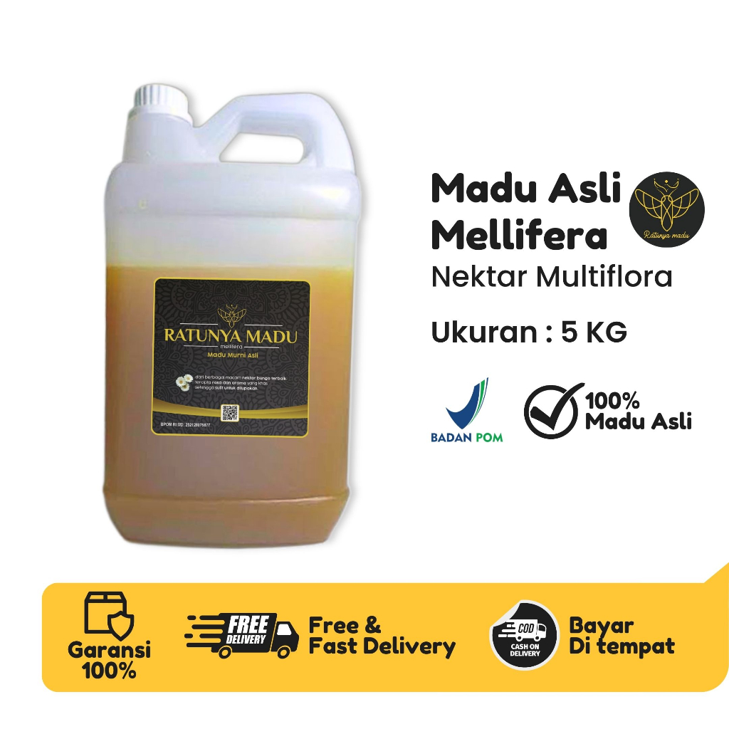 

Ratunya Madu - Madu Asli Murni 5kg - Natural Raw Honey