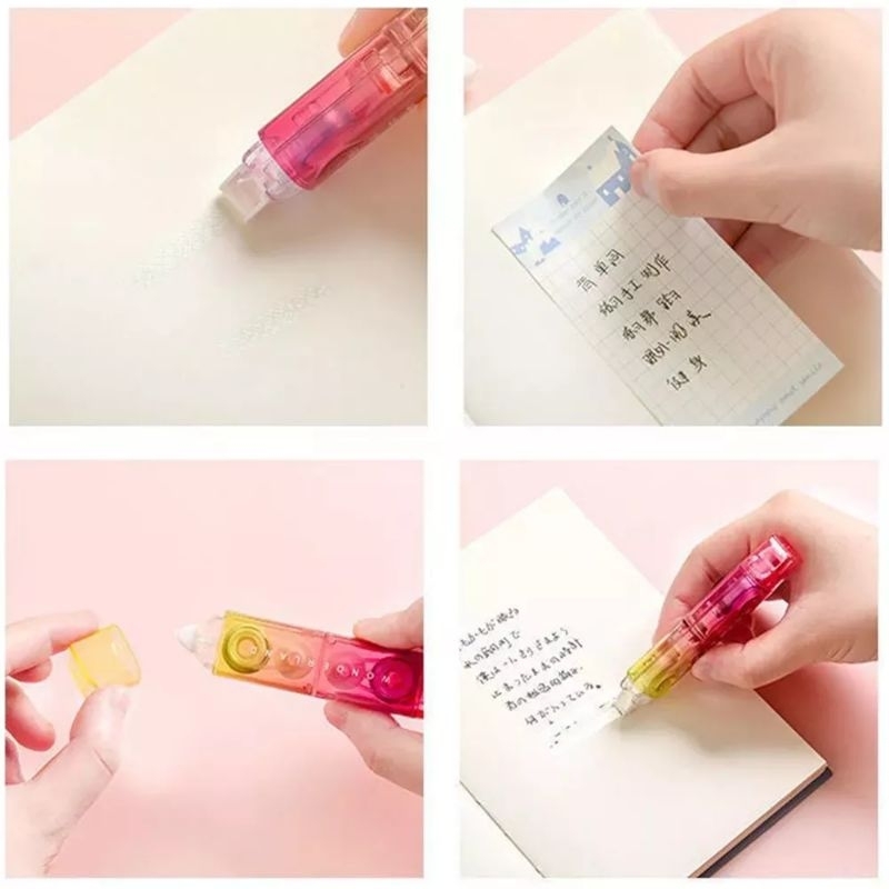 2 in 1 Correction Tape + Glue/Tip Ex/Tipe X/Penghapus Pulpen