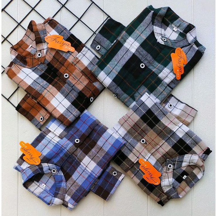 kemeja flannel anak / kemeja anak tangan panjang flanel