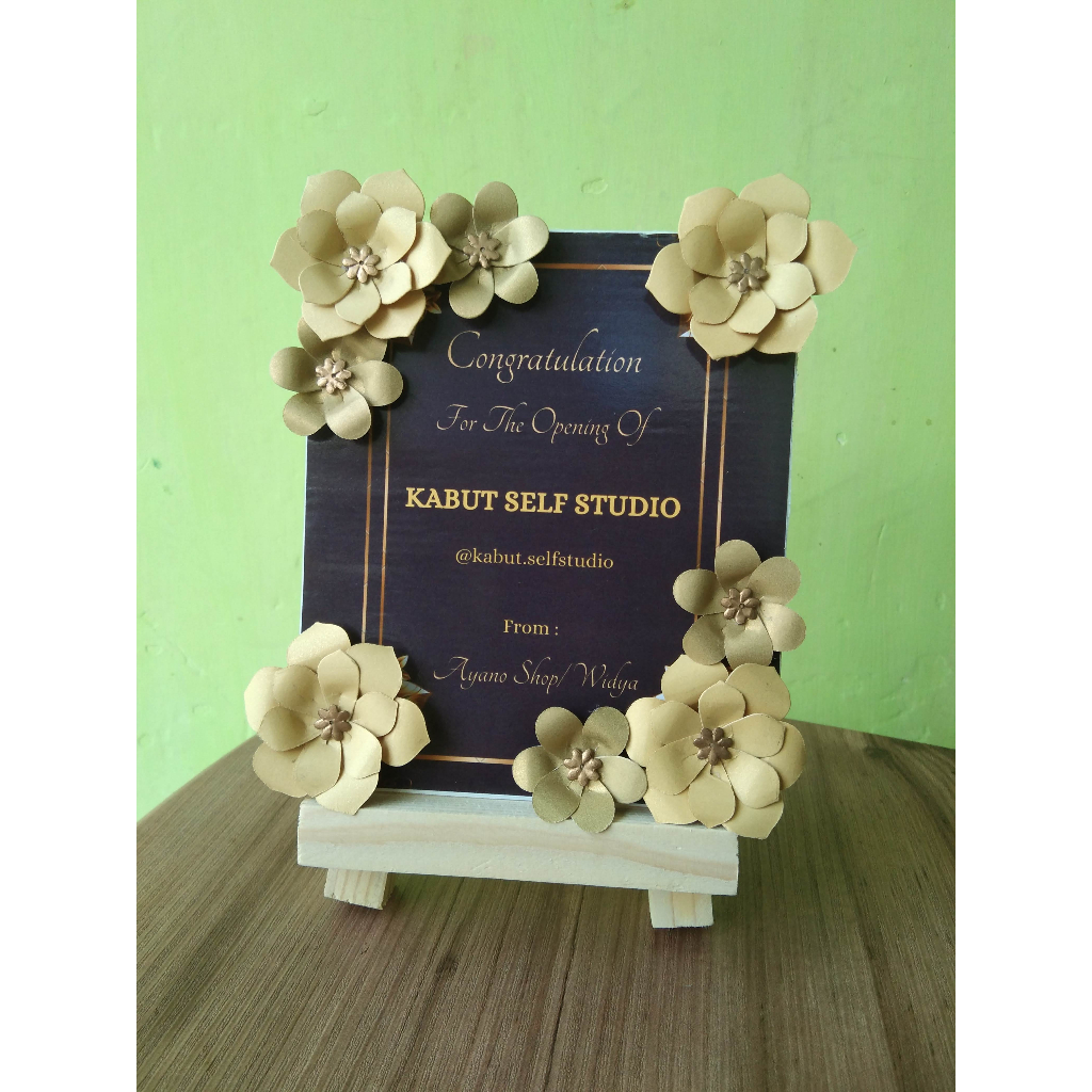 Papan Mini Papan Karangan Bunga Souvenir Papan Ucapan Mini