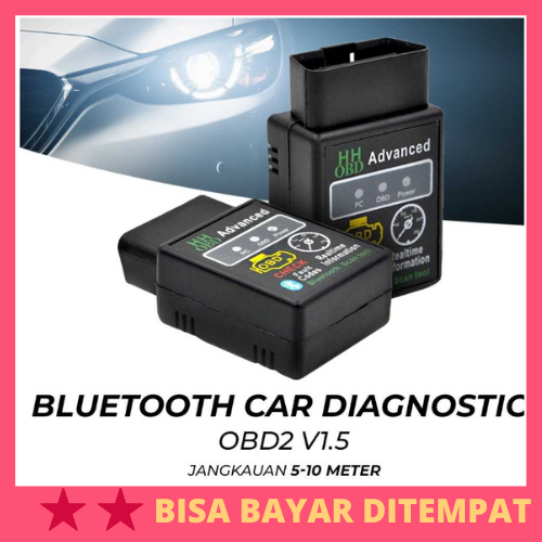 Bluetooth Car Diagnostic OBD2 V1.5 / Alat Cek Tes Uji Diagnostic Diagnostik Tool Tools Deteksi Scann