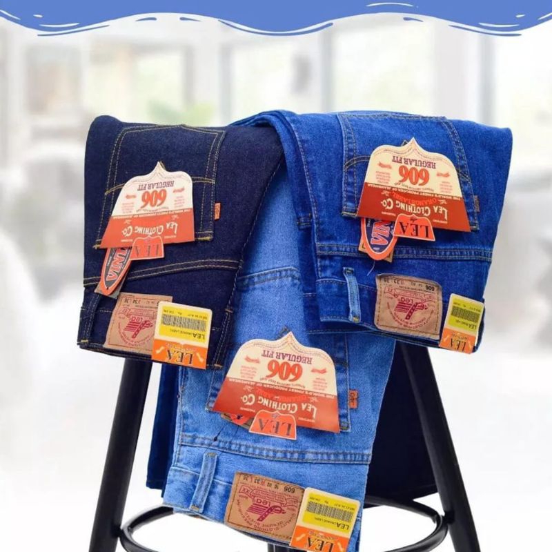 LEA 606 - celana jeans panjang reguler LEA 606