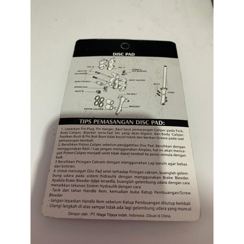 Discpad depan mio m3 Kampas Rem Depan  MIO M3, SOUL GT 125, XRIDE 125, FINO 125,NMAX,MX KING, AEROX 155 Merk SS