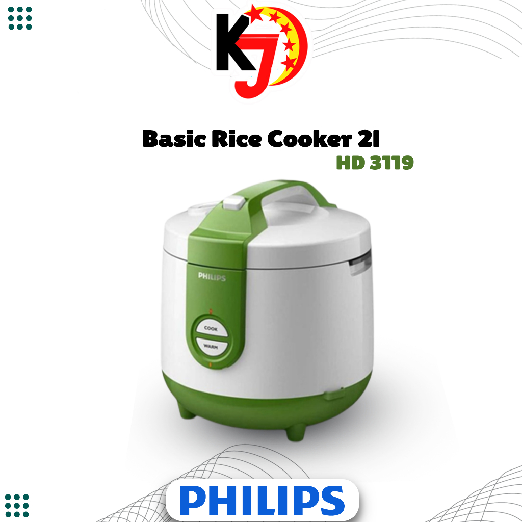 Philips Rice Cooker - Hijau - HD3119/30