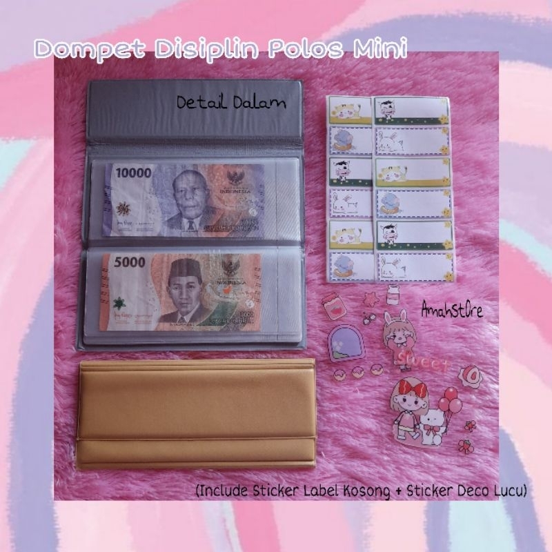 DOMPET DISIPLIN POLOS MINI|DOMPET BUDGETING